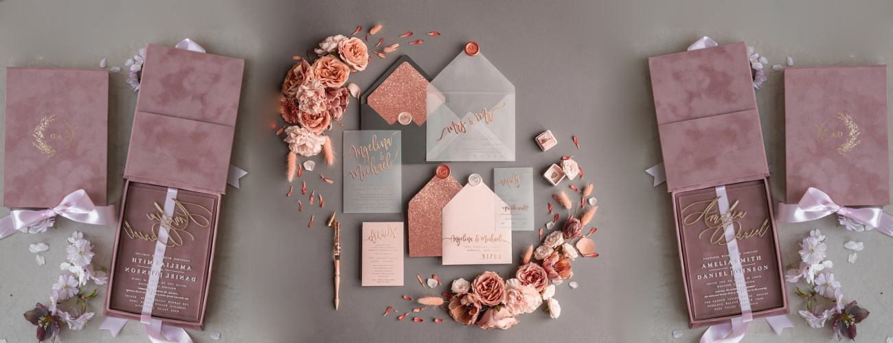 ایده برای طراحی کارت عروسی