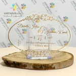 کارت عروسی پلکسی شیشه ای R120 TOIP - Image 3