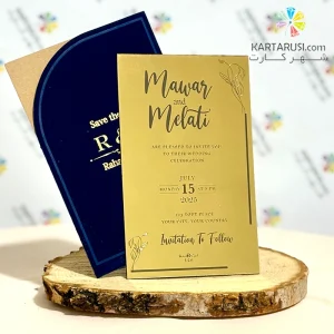 کارت عروسی پلکسی R126 PANSY