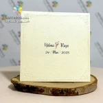 کارت عروسی R20 AVA متالایز گل لیزری - Image 3