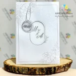 کارت عروسی R72 HANI سفید متالایز طلقی - Image 3