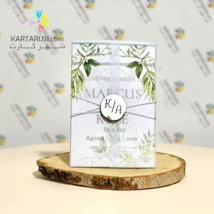 کارت عروسی R93 BARGI کالکی تم برگ