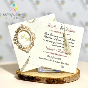کارت عروسی SE303 HASTI قاب دار