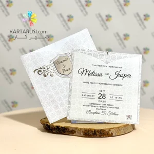 کارت عروسی مینیمال SE375 DANA