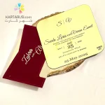 کارت عروسی SE407 VIDA جیر زرشکی - Image 2