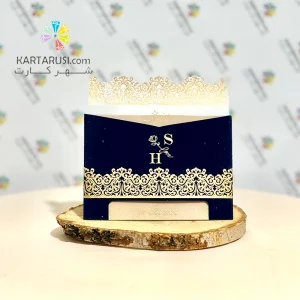 کارت عروسی SE406 YARA جیر مخملی