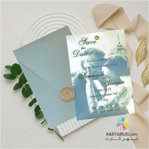 کارت عروسی کلاسیک کد E-527 MONA