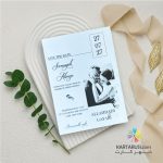 کارت عروسی کالکی کد E-520 LOVE - Image 3
