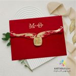 کارت عروسی جیر مخملی و طلقی کد T42 - NAYA - Image 2