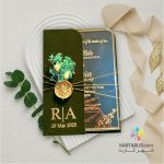 کارت عروسی جیر مخملی و پلکسی کد T44 - AMYA - Image 2
