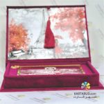 کارت عروسی باکسی مخملی مدل 706 - THB - Image 3