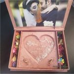 کارت عروسی باکسی مخملی مدل 707 - THB - Image 2