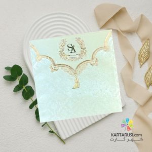 کارت عروسی کلاسیک مدل sanya 516