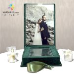 کارت عروسی هارد باکس مخملی مدل HBE1