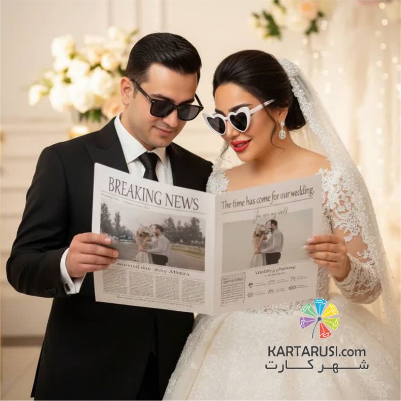 روزنامه عروسی مدل WD01