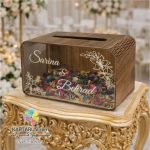 باکس هدایا مراسم پلکسی طرح چوب  8014