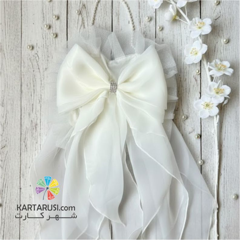 کیسه شاباش عروس طرح پاپیون