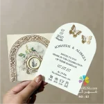کارت عروسی فانتزی آبرنگی مدل E3