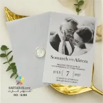 کارت عروسی کالکی عکس دار کد E384