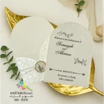 کارت عروسی مهر و موم کلاسیک کد E576