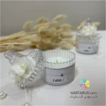 گیفت عروسی کندل با دیزاین گل پارچه ای و مروارید